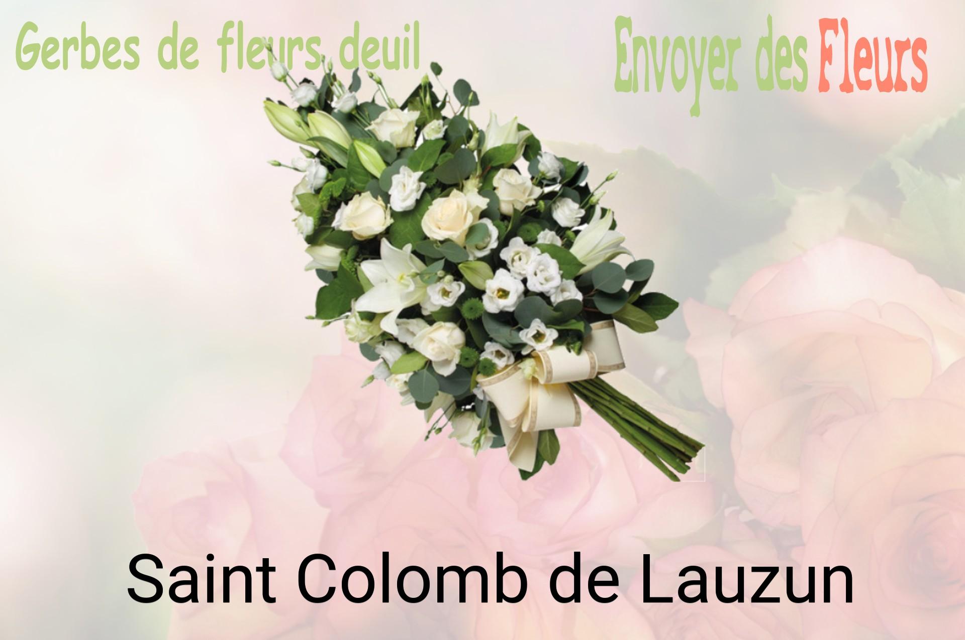 Gerbe de fleurs de deuil livrée à Saint-Colomb-de-Lauzun